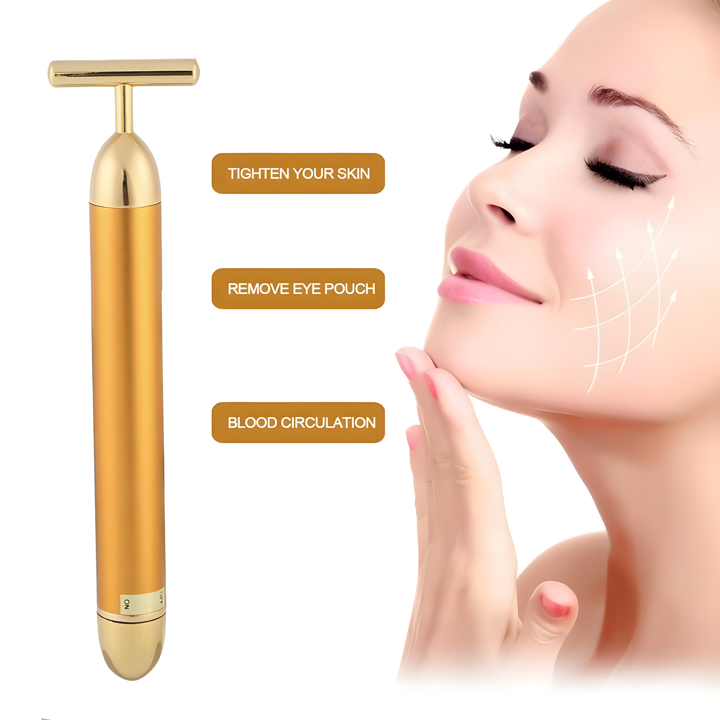 24K Gold Facial Massage Roller